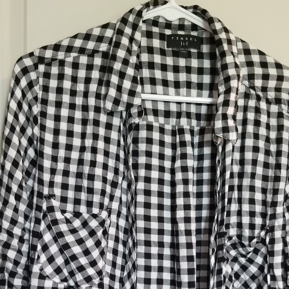 Tinsel Size Large Flannel top